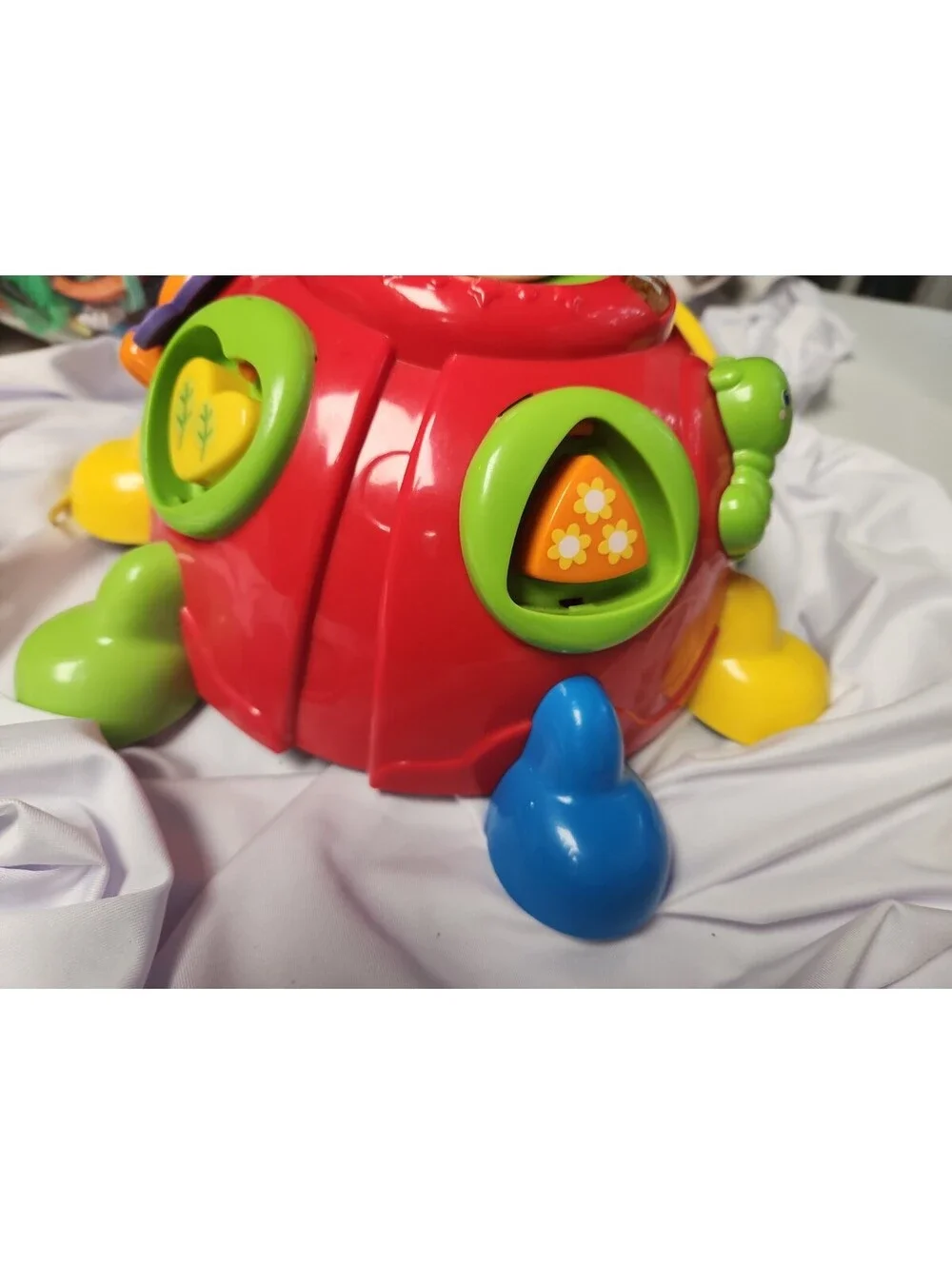 Vtech Crazy Legs Learning Bugs Ladybug Interactive Pull Toy Works Great!.
